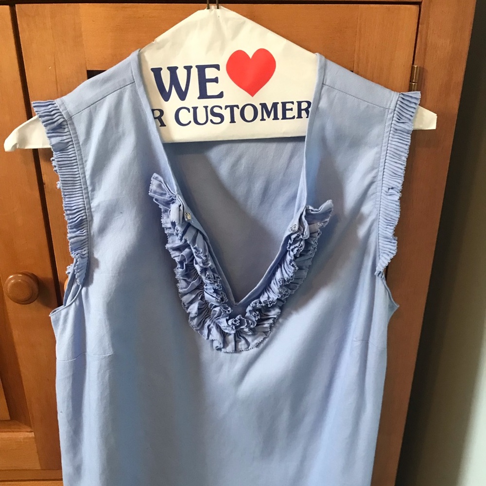 Jcrew ruffle tank top